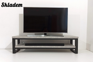 Televizní stůl ECHT - 400x1500 - BETON tl. 36mm - SKLADEM